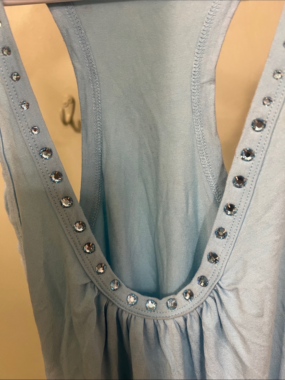 bebe Pale Blue Studded Racerback Tank - Picture 8 of 13